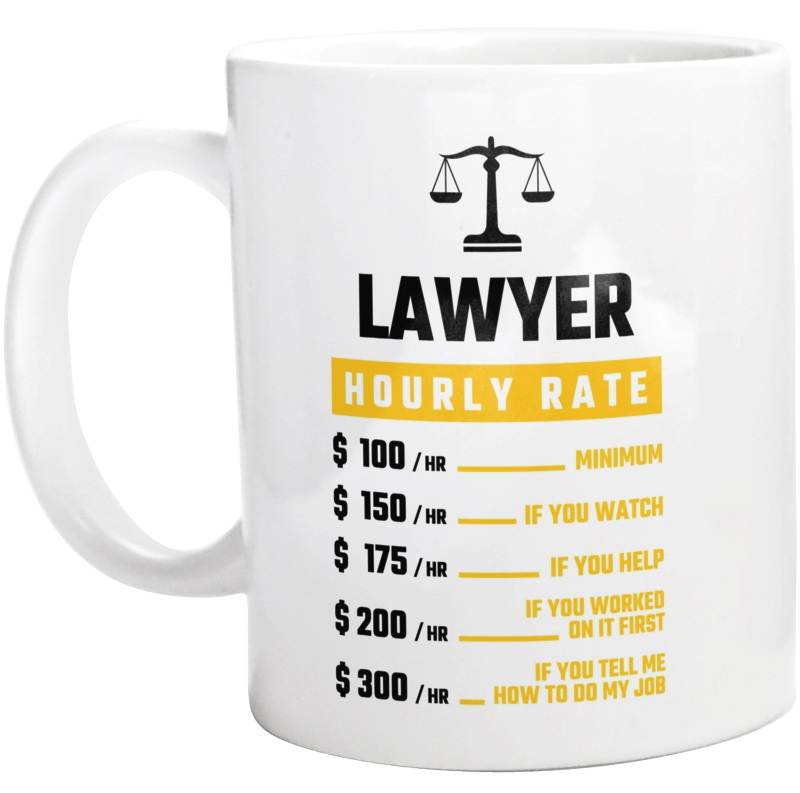 Hourly Rate Lawyer - Kubek Biały