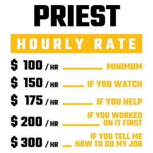 Hourly Rate Priest - Kubek Biały