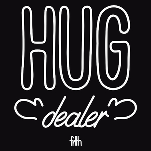 Hug Dealer - Męska Bluza z kapturem Czarna