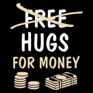 Hugs For Money - Torba Na Zakupy Czarna