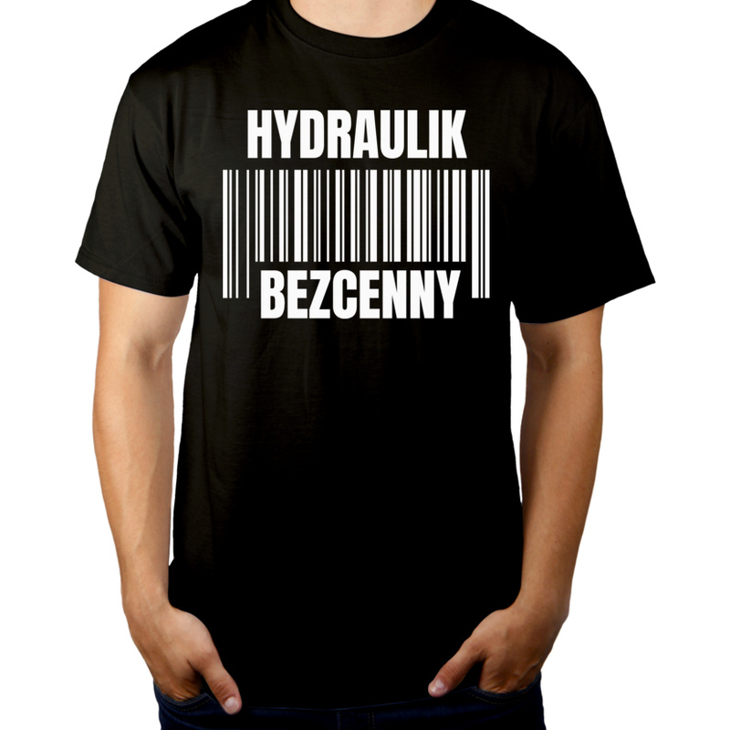 Hydraulik Bezcenny - Męska Koszulka Czarna