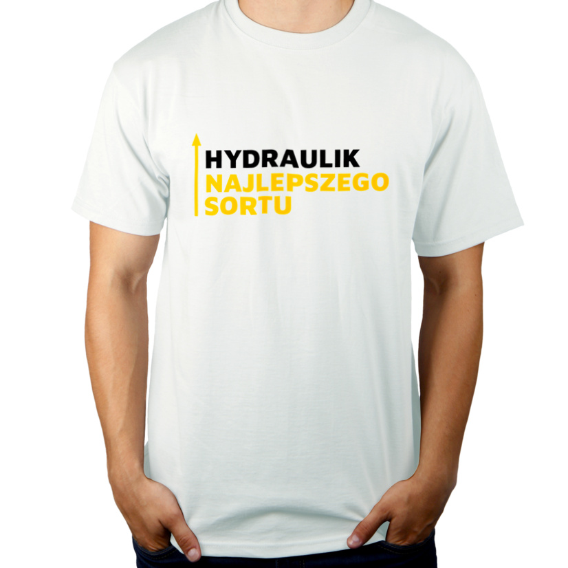 Hydraulik Najlepszego Sortu - Męska Koszulka Biała