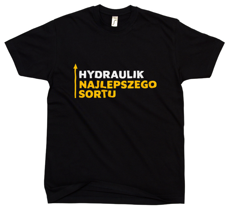 Hydraulik Najlepszego Sortu - Męska Koszulka Czarna