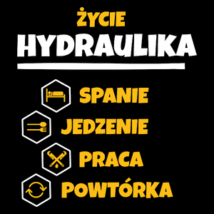 Hydraulik - Spanie Jedzenie - Torba Na Zakupy Czarna