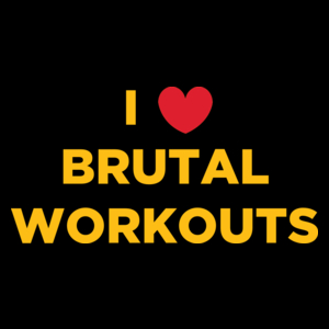 I <3 Brutal Workouts - Torba Na Zakupy Czarna