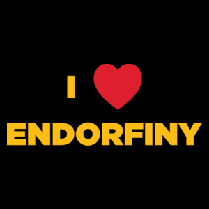 I <3 Endorfiny - Torba Na Zakupy Czarna