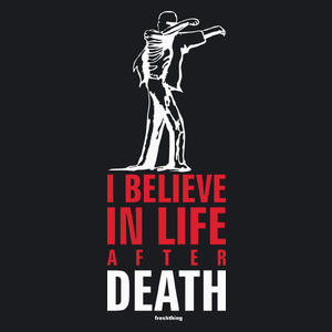 I Believe In Life After Death - Zombie - Damska Koszulka Czarna