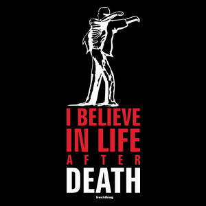 I Believe In Life After Death - Zombie - Torba Na Zakupy Czarna
