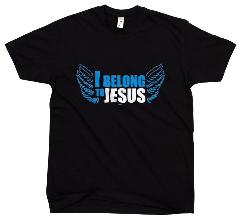 I Belong To Jesus - Męska Koszulka Czarna