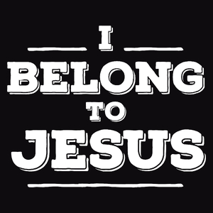 I Belong to Jesus - Męska Bluza Czarna