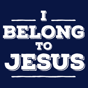 I Belong to Jesus - Męska Koszulka Ciemnogranatowa