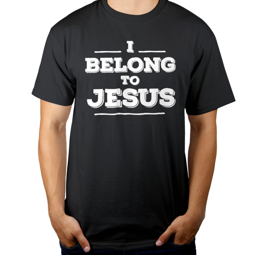I Belong to Jesus - Męska Koszulka Szara