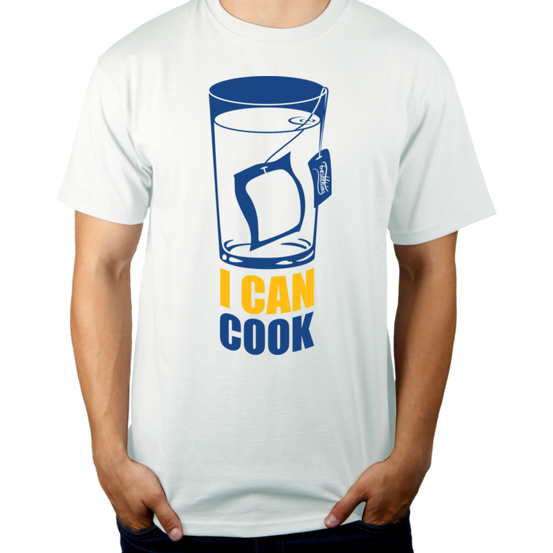 I Can Cook - Męska Koszulka Biała