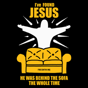 I Found Jesus Behind The Sofa - Torba Na Zakupy Czarna