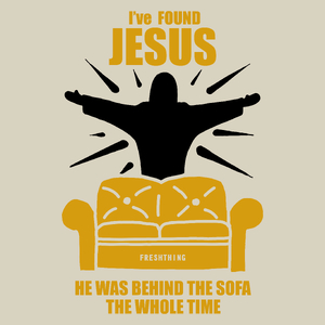 I Found Jesus Behind The Sofa - Torba Na Zakupy Natural