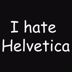 I Hate Helvetica - Męska Bluza Czarna