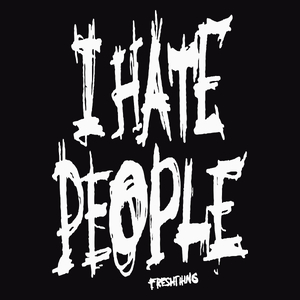 I Hate People - Męska Bluza Czarna