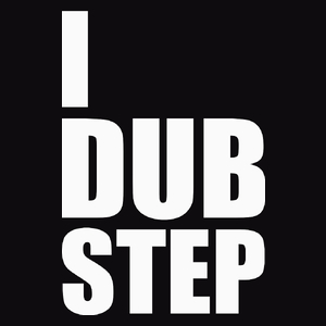 I Love Dub Step - Męska Bluza Czarna