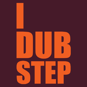 I Love Dub Step - Męska Koszulka Burgundowa