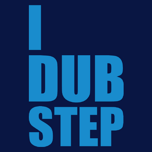 I Love Dub Step - Damska Koszulka Granatowa
