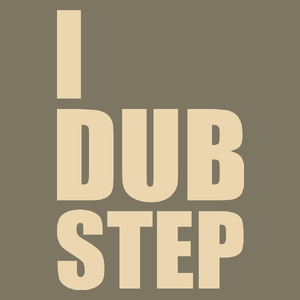I Love Dub Step - Męska Koszulka Khaki