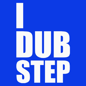 I Love Dub Step - Damska Koszulka Niebieska