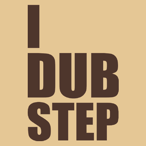 I Love Dub Step - Męska Koszulka Piaskowa