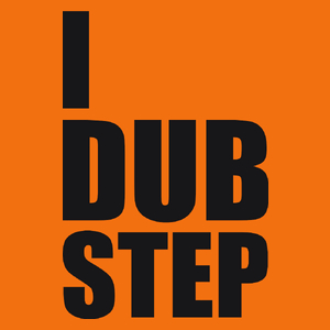 I Love Dub Step - Damska Koszulka Pomarańczowa