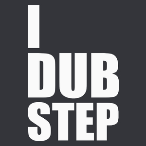 I Love Dub Step - Męska Koszulka Szara