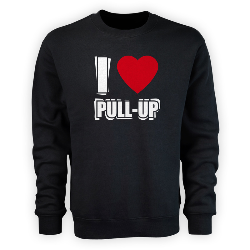 I Love Pull-Up - Męska Bluza Czarna