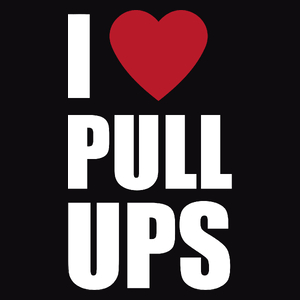 I Love Pull-Ups - Męska Bluza z kapturem Czarna