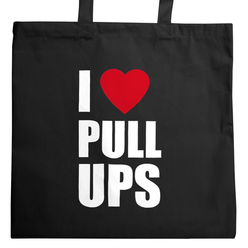 I Love Pull-Ups - Torba Na Zakupy Czarna