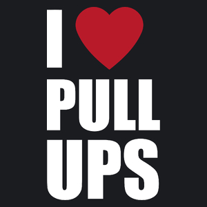 I Love Pull-Ups - Damska Koszulka Czarna