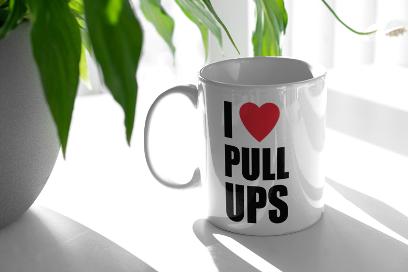 I Love Pull-Ups - Kubek Biały