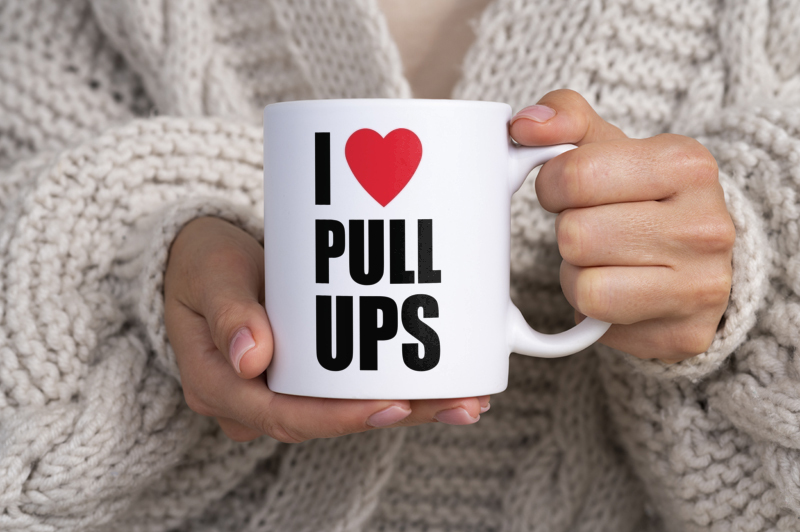 I Love Pull-Ups - Kubek Biały