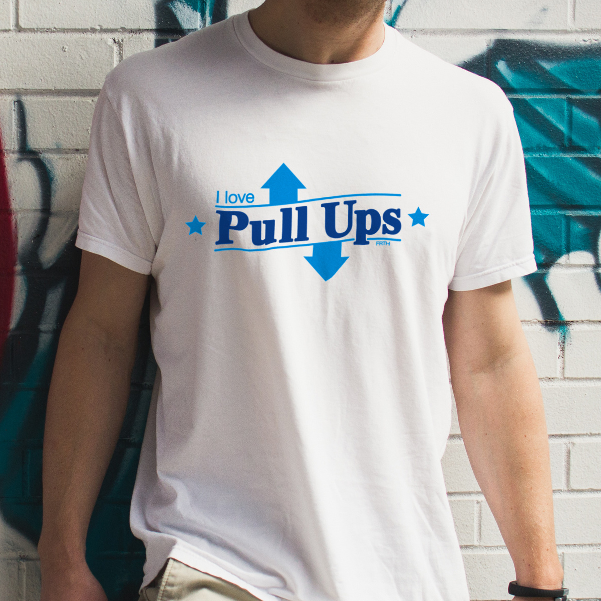 I Love Pull Ups - Męska Koszulka Biała