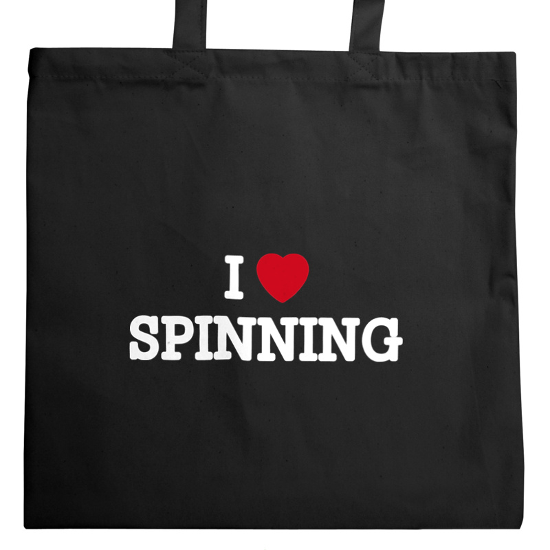 I Love Spinning - Torba Na Zakupy Czarna