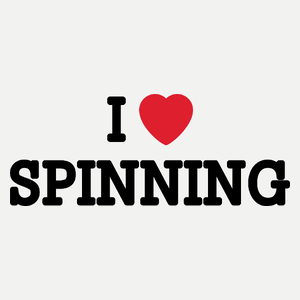 I Love Spinning - Damska Koszulka Biała