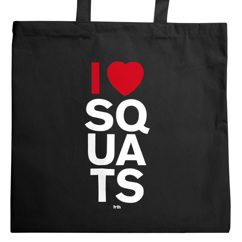 I Love Squats - Torba Na Zakupy Czarna