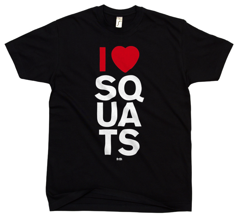 I Love Squats - Męska Koszulka Czarna