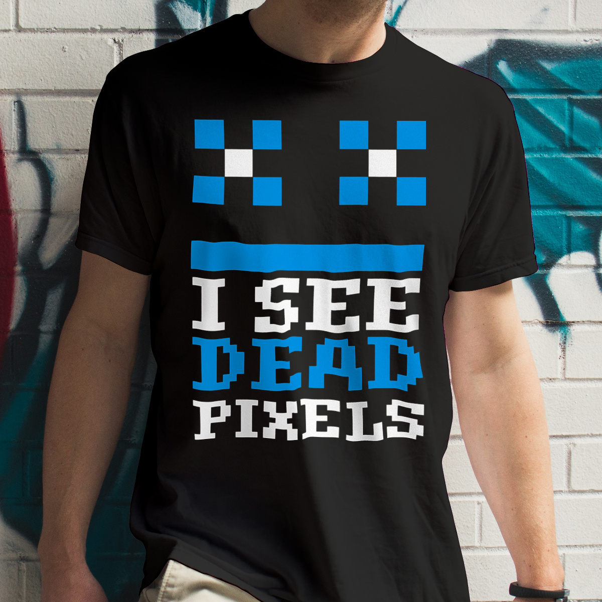 I See Dead Pixels - Męska Koszulka Czarna