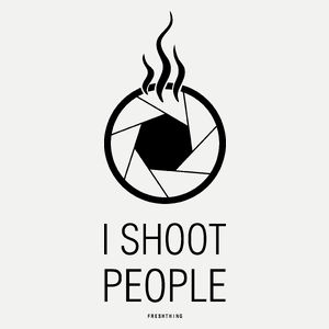 I Shoot People - Damska Koszulka Biała