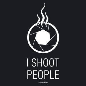 I Shoot People - Damska Koszulka Czarna