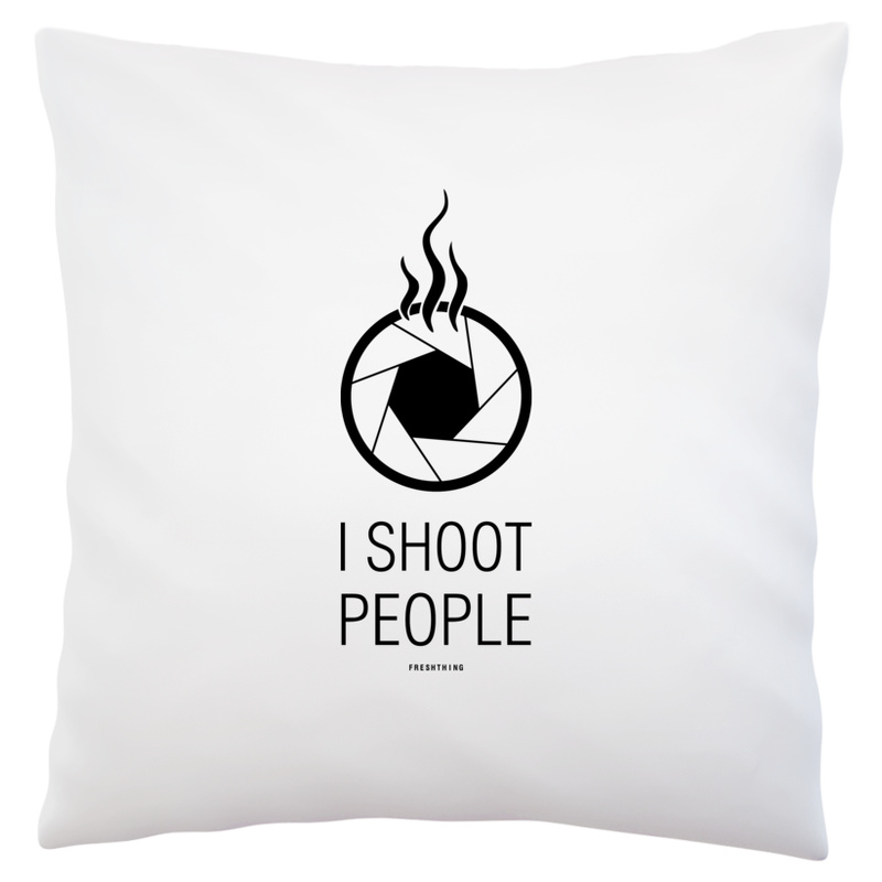 I Shoot People - Poduszka Biała