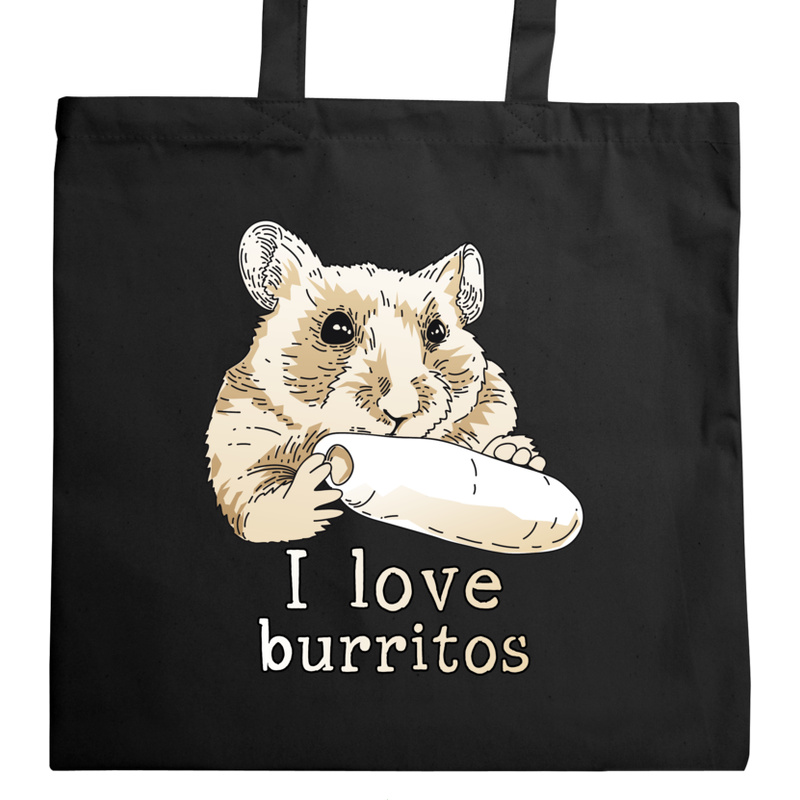 I love Burritos - Torba Na Zakupy Czarna