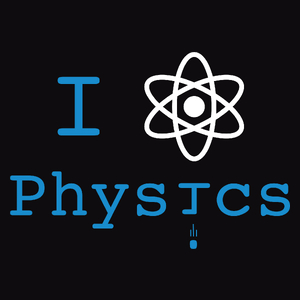 I love Physics Fizyka - Męska Bluza Czarna