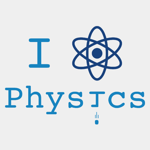 I love Physics Fizyka - Męska Koszulka Biała