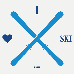 I love ski - Damska Koszulka Biała