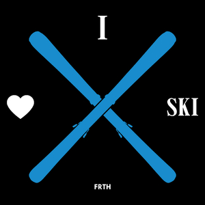 I love ski - Torba Na Zakupy Czarna