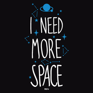 I need more space - Męska Bluza Czarna